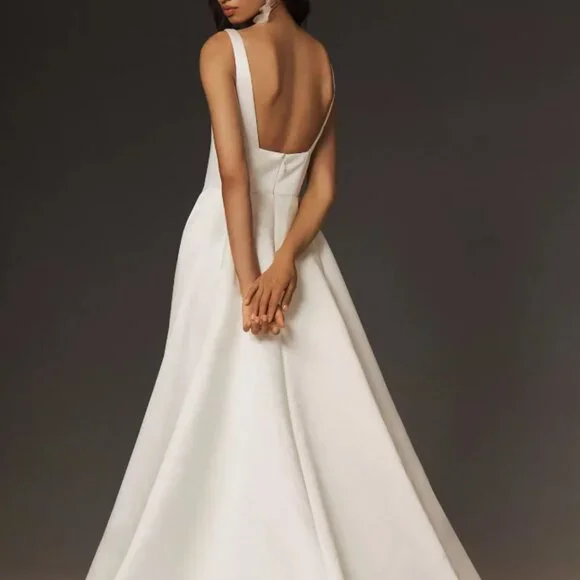 Wtoo by Watters Vivien Square-Neck A-Line Wedding Gown - Picture 3 of 8
